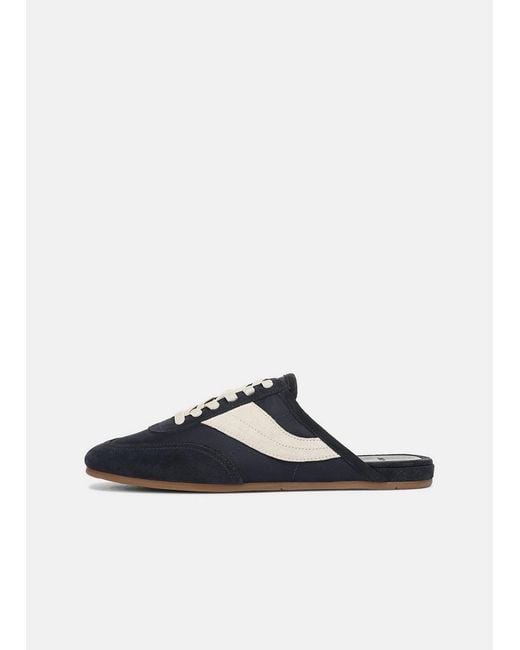 Vince White Solstice Suede Sneaker Mule