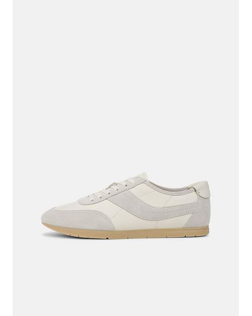 Vince White La Leather & Suede Slip-On Runner Sneaker for men
