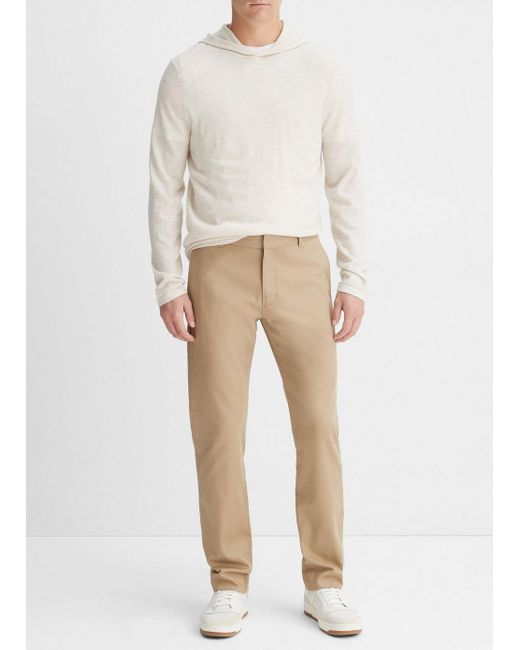 Vince Natural Cotton Twill Griffith Chino Pant for men