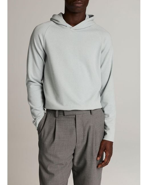 Vince Gray Broken Twill Pullover Hoodie for men