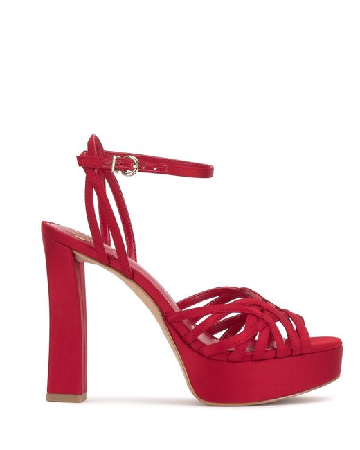 Vince Camuto Red Samlee Strappy Platform Sandal
