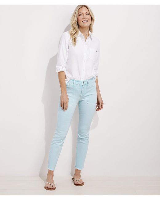 Vineyard Vines Denim Straight Crop 