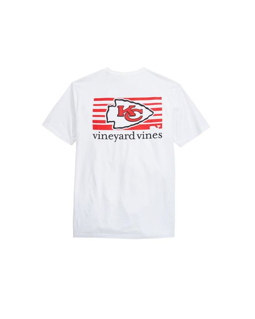 Vineyard Vines Cotton Kansas City Chiefs - Nfl Block Stripe T-shirt in ...