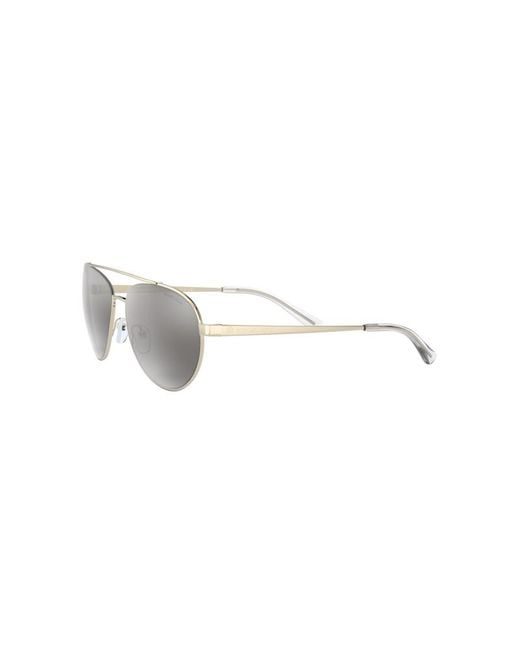 Michael Kors Gray Mk1071 10146G Sunglasses Metal Pilot Mirrored