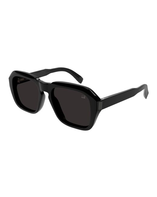 Dunhill Black Du0001S 010 Sunglasses Acetate Squared