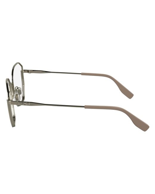 Karl Lagerfeld Black Kl356 264 Optical Frames Metal Squared Normal