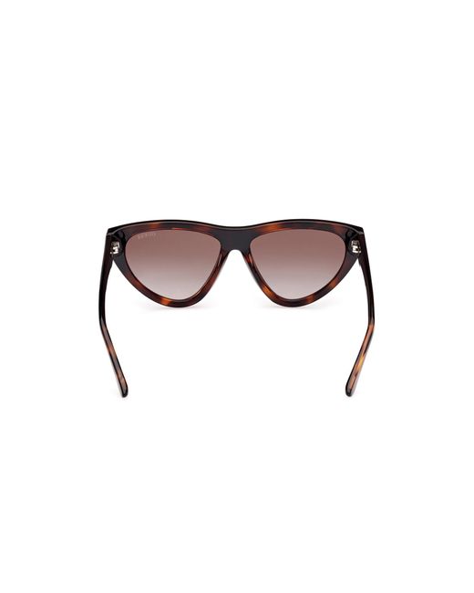 Guess Black Gu00152 52F Sunglasses Injected Cat Eye Normal