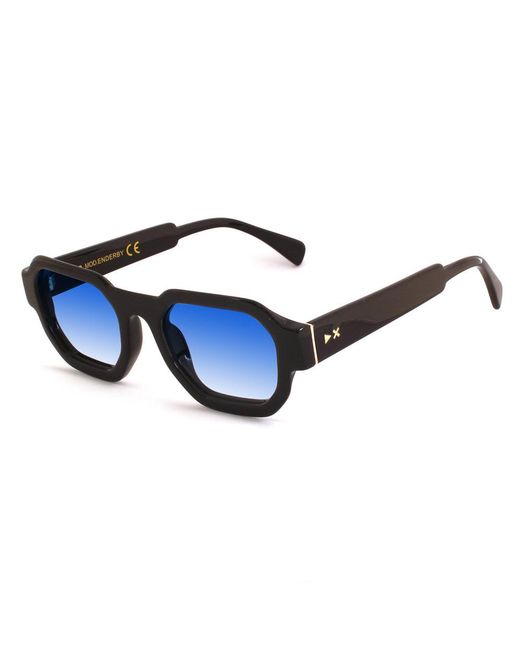Xlab Blue Enderby Sunglasses Acetate Squared Polarized for men