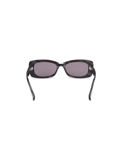 Max Mara Black Mm0197 63A Sunglasses Acetate Smoke Squared Normal
