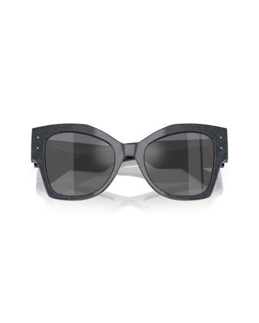 Dolce & Gabbana Black Dg4478 34416V Sunglasses Acetate Cat Eye Normal