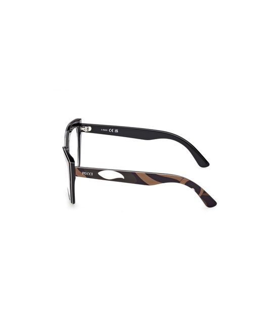 Emilio Pucci Black Ep5275 099 Optical Frames Acetate Cat Eye Normal