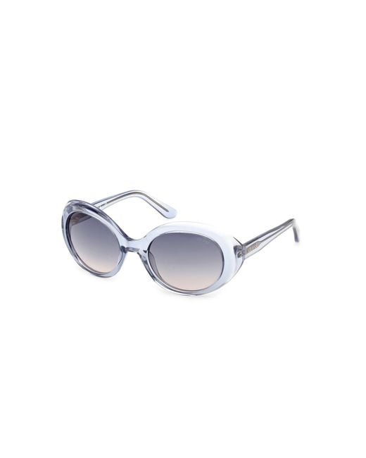 Guess Black Gu00287 90W Sunglasses Injected Round Normal