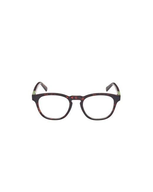 Timberland Black Tb50003 052 Optical Frames Injected Round Normal for men