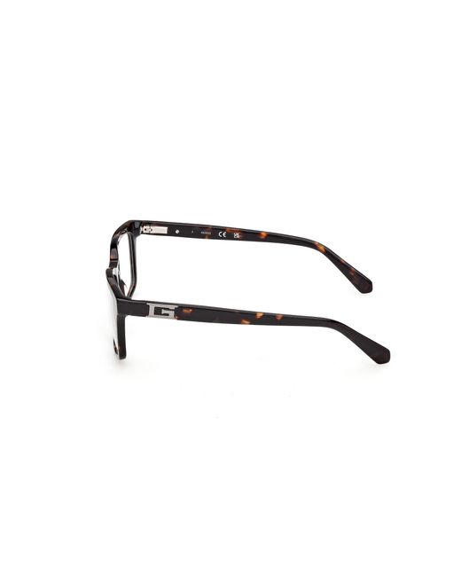 Guess Black Gu50368 052 Optical Frames Acetate Squared Normal for men