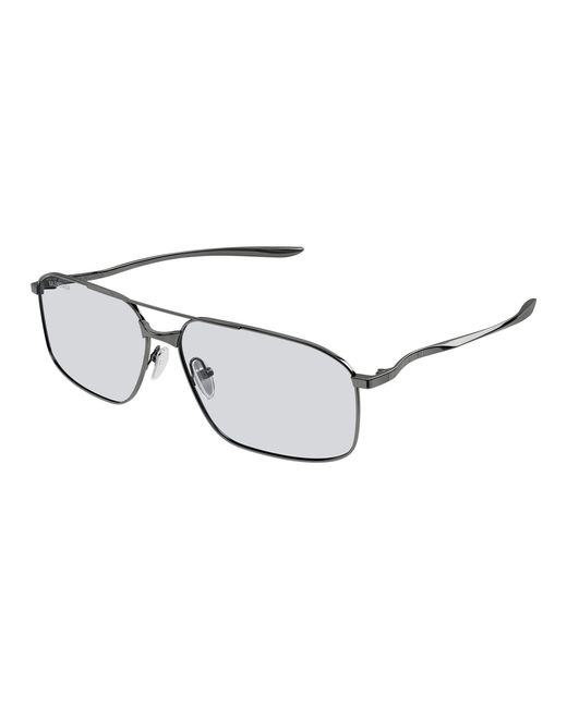 Balenciaga Black Bb0492S 004 Sunglasses Metal Pilot for men