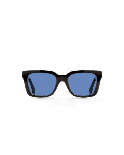 Xlab Black Panarea Sunglasses Acetate Light Squared Polarized