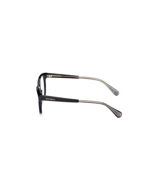 MAX&Co. Black Mo5126 001 Optical Frames Acetate Round Normal
