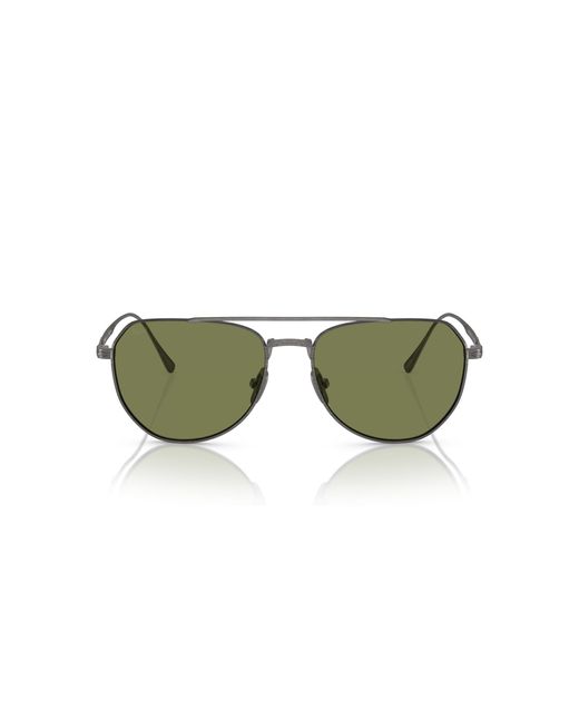 Persol Green Po5003St 80014E Sunglasses Titanium Pantos Normal