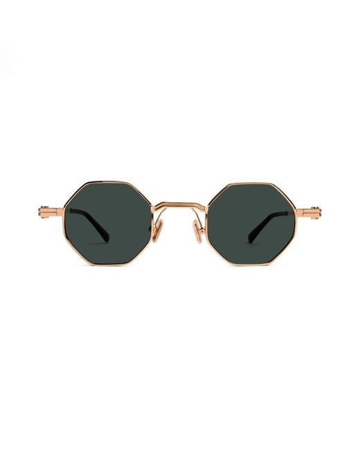 Xlab Metallic Ponza Sunglasses Metal G15 Geometric Polarized