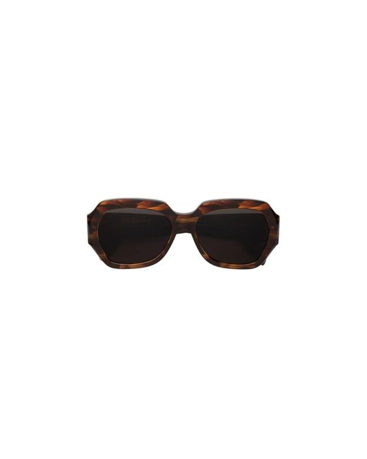 Retrosuperfuture Black Rwi Nala Striata Sunglasses Acetate Squared Normal