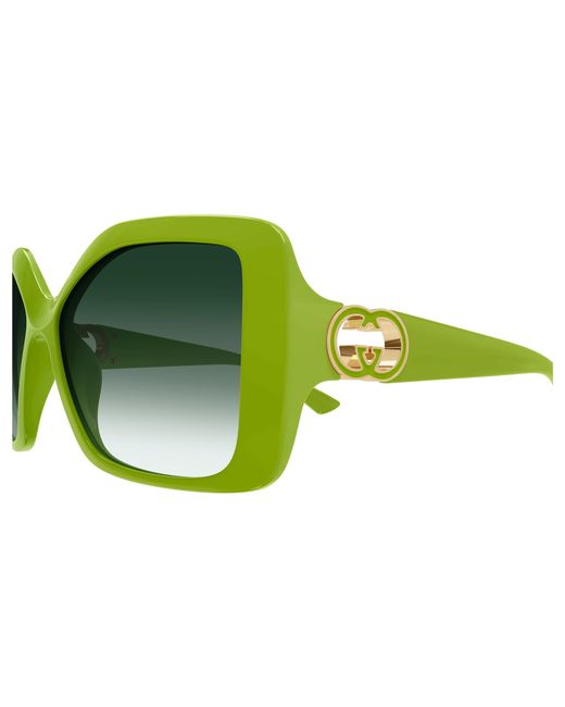 Gucci Green Gg2015S 004 Sunglasses Injected Squared