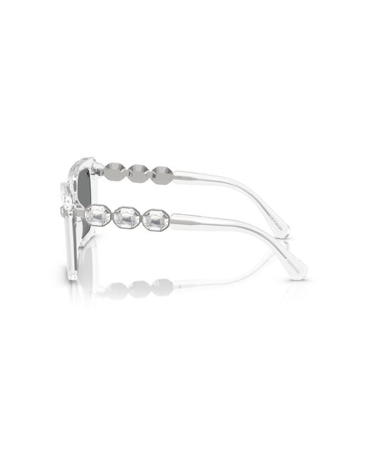 Swarovski Black Sk6032 102787 Sunglasses Acetate Squared Normal