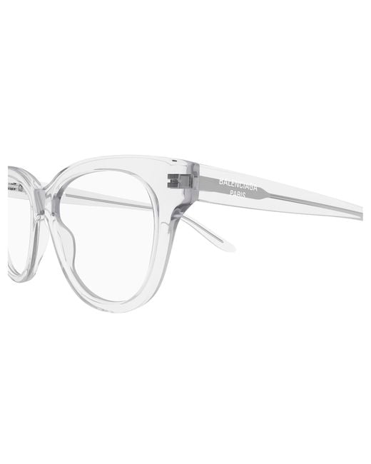 Balenciaga Black Bb0441O 013 Optical Frames Acetate Transparent Butterfly