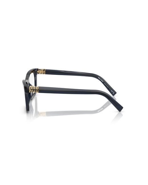 Miu Miu Black Mu 04Wv 16K1O1 Optical Frames Acetate Squared Normal