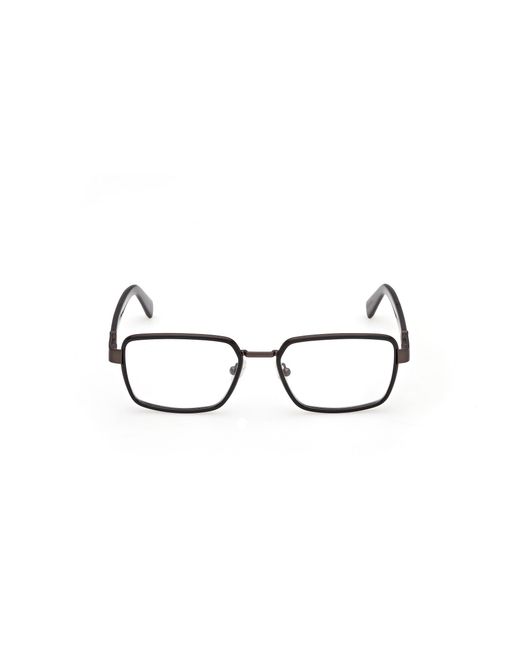 Guess Black Gu50371 001 Optical Frames Metal Squared Normal for men