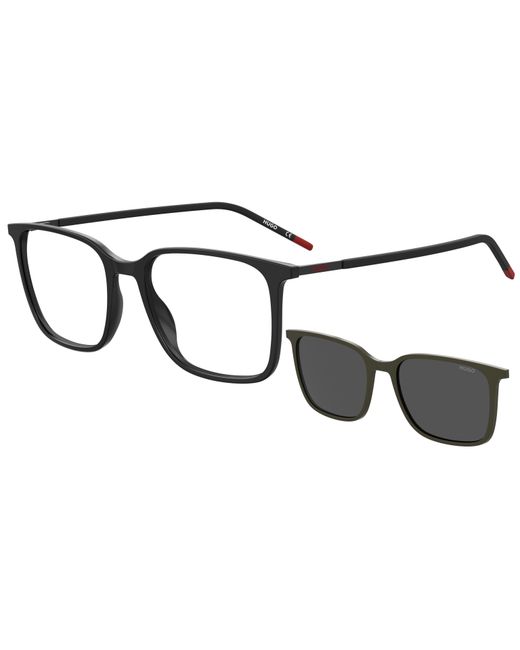 Boss Black Hg 1270/Cs 807/Ir Optical Frames Injected Squared Clip-On for men