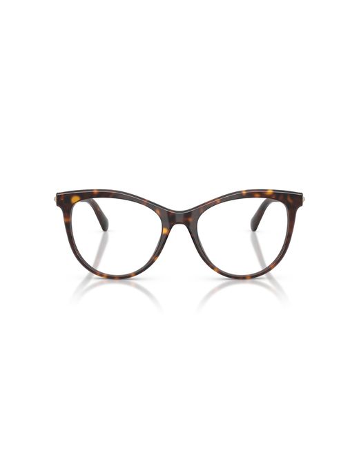 Swarovski Black Sk2064 1002 Optical Frames Acetate Transparent Round Normal