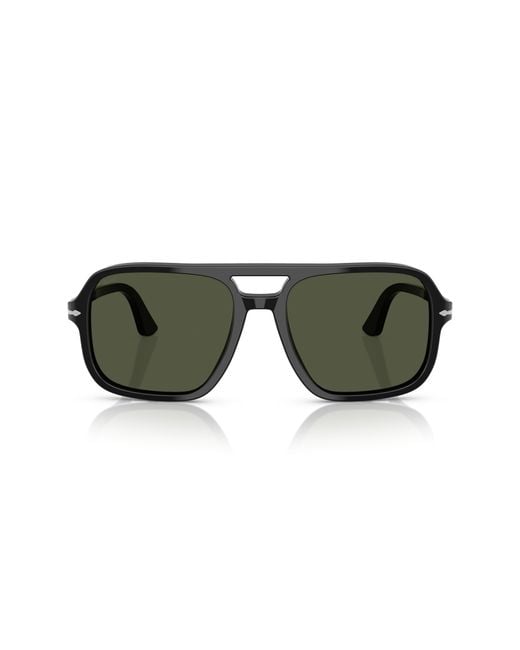 Persol Green Po3328S 95/31 Sunglasses Acetate Pilot Normal for men