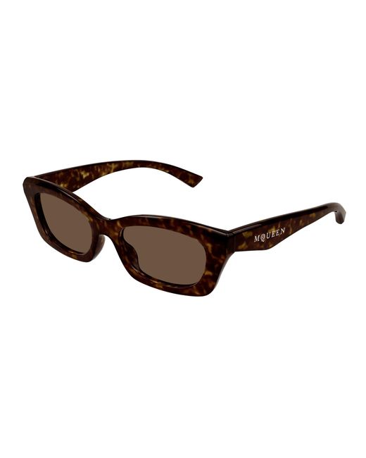 McQueen Black Am0474S 002 Sunglasses Acetate Squared