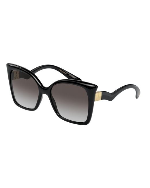 Dolce & Gabbana Black Dg6168 501/8G Sunglasses Plastic Butterfly Normal Shaded