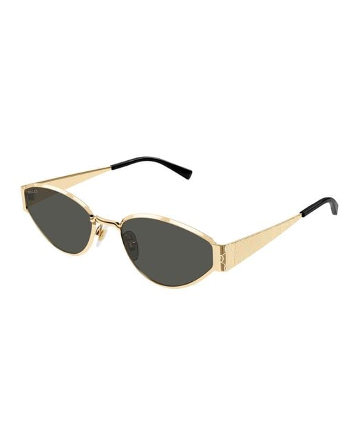 Gucci Black Gg1853S 001 Sunglasses Metal Geometric