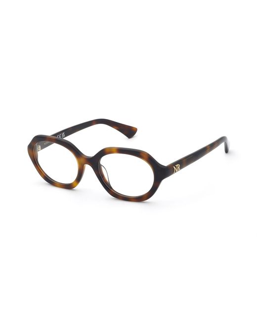 Nina Ricci Black Vnr468 752 Optical Frames Acetate Geometric