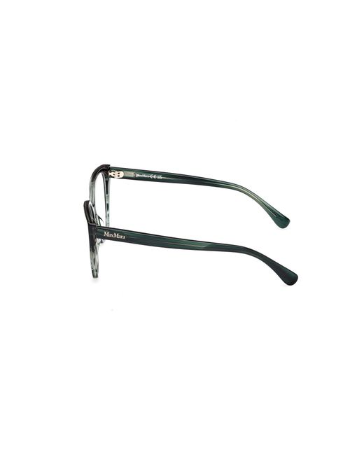 Max Mara Black Mm5085 098 Optical Frames Acetate Geometric Normal