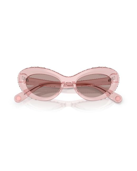 Swarovski Black Sk6061U 11057N Sunglasses Acetate Cat Eye Normal