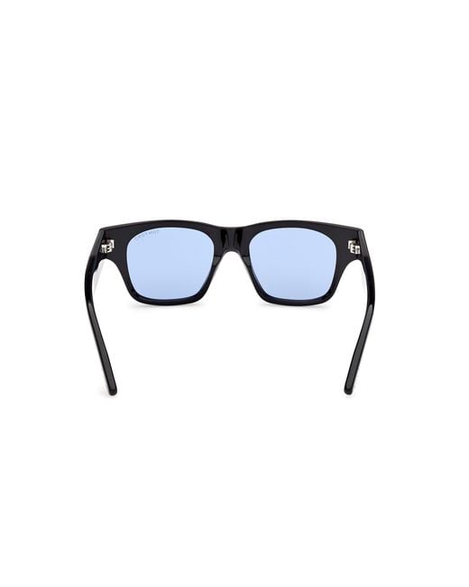 Tom Ford Black Ft1280 Caine-02 01V Sunglasses Acetate Squared Normal for men