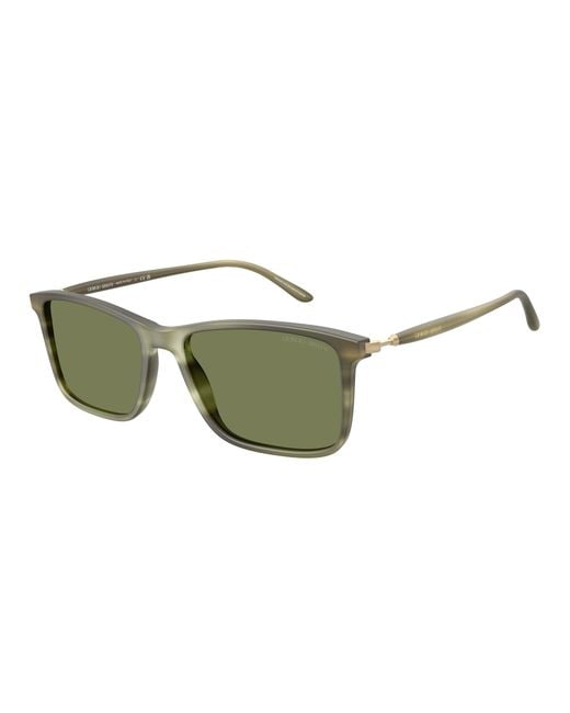 Giorgio Armani Green Ar8218 61682A Sunglasses Acetate Squared Normal for men