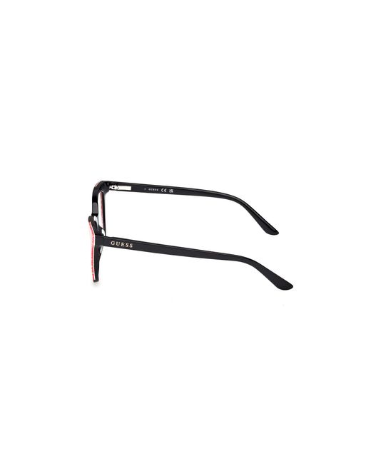 Guess Black Gu50268 005 Optical Frames Acetate Squared Normal