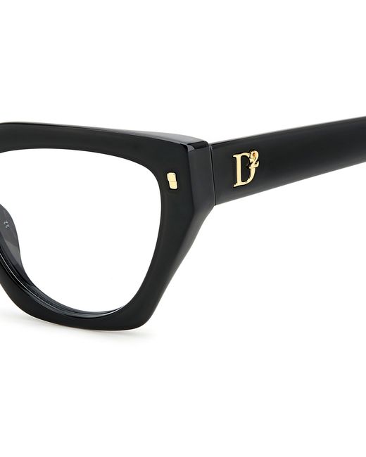 DSquared² Black D2 0117 807 Optical Frames Acetate Cat Eye