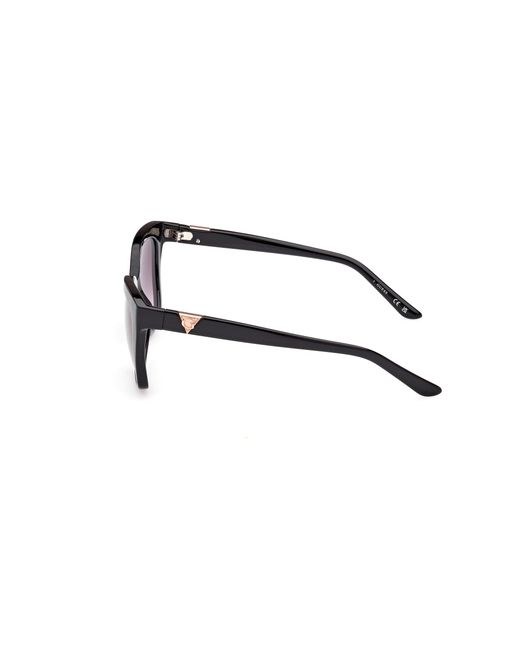 Guess Black Gu7878 01B Sunglasses Injected Smoke Squared Normal Shaded
