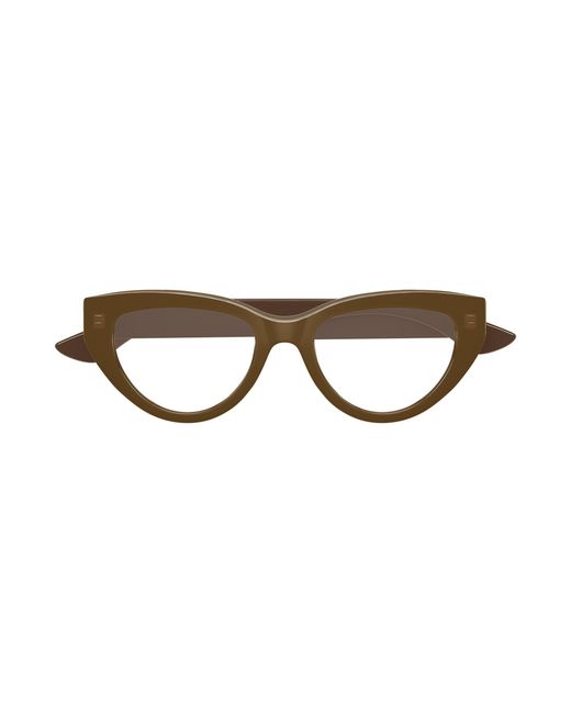 McQueen Black Am0529O 003 Optical Frames Acetate Transparent Cat Eye
