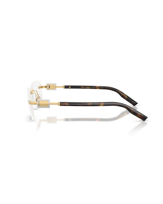 Dolce & Gabbana Black Dg1361 02 Optical Frames Metal Squared Normal for men