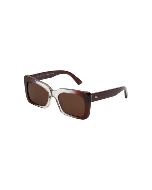 Retrosuperfuture Black Drw Senta Side Fade Sunglasses Acetate Squared Normal