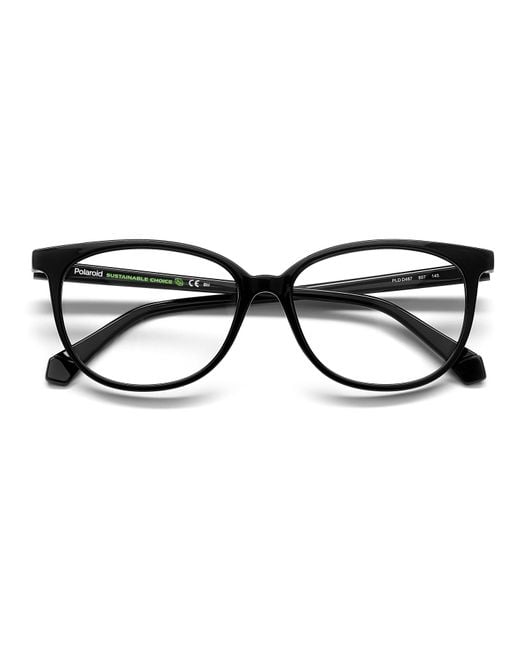 Polaroid Black Pld D487 807 Optical Frames Plastic Cat Eye