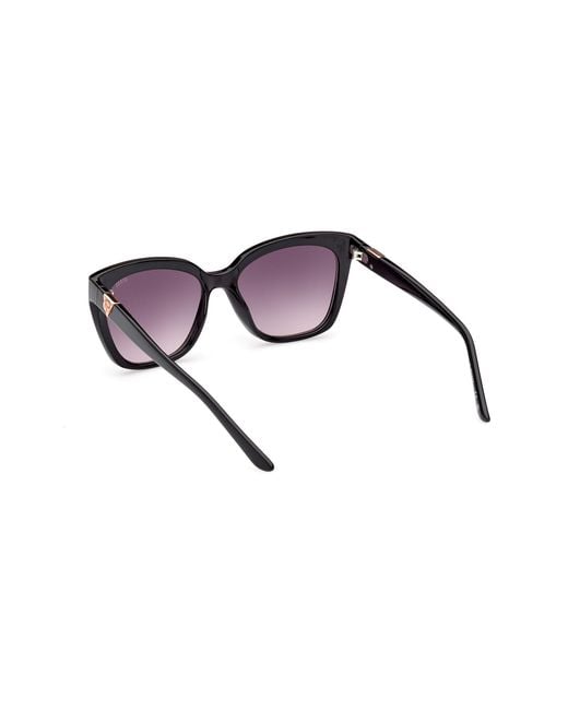 Guess Black Gu7878 01B Sunglasses Injected Smoke Squared Normal Shaded