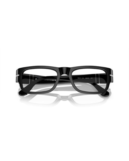 Persol Black Po3324V 95 Optical Frames Acetate Transparent Pillow Normal for men