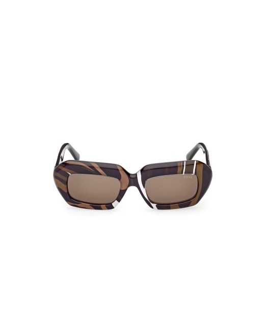 Emilio Pucci Black Ep0245 99E Sunglasses Acetate Squared Normal